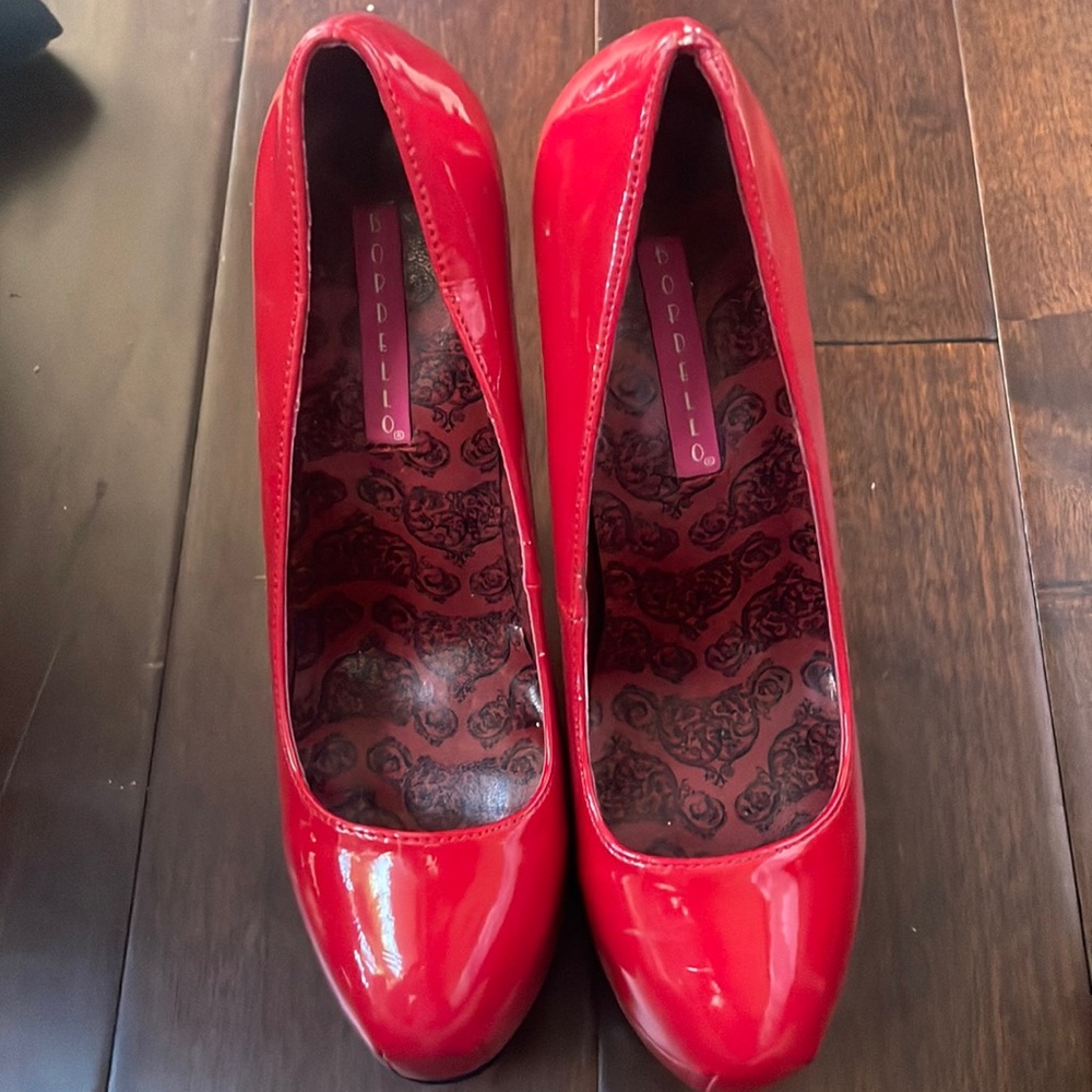 Red heels.